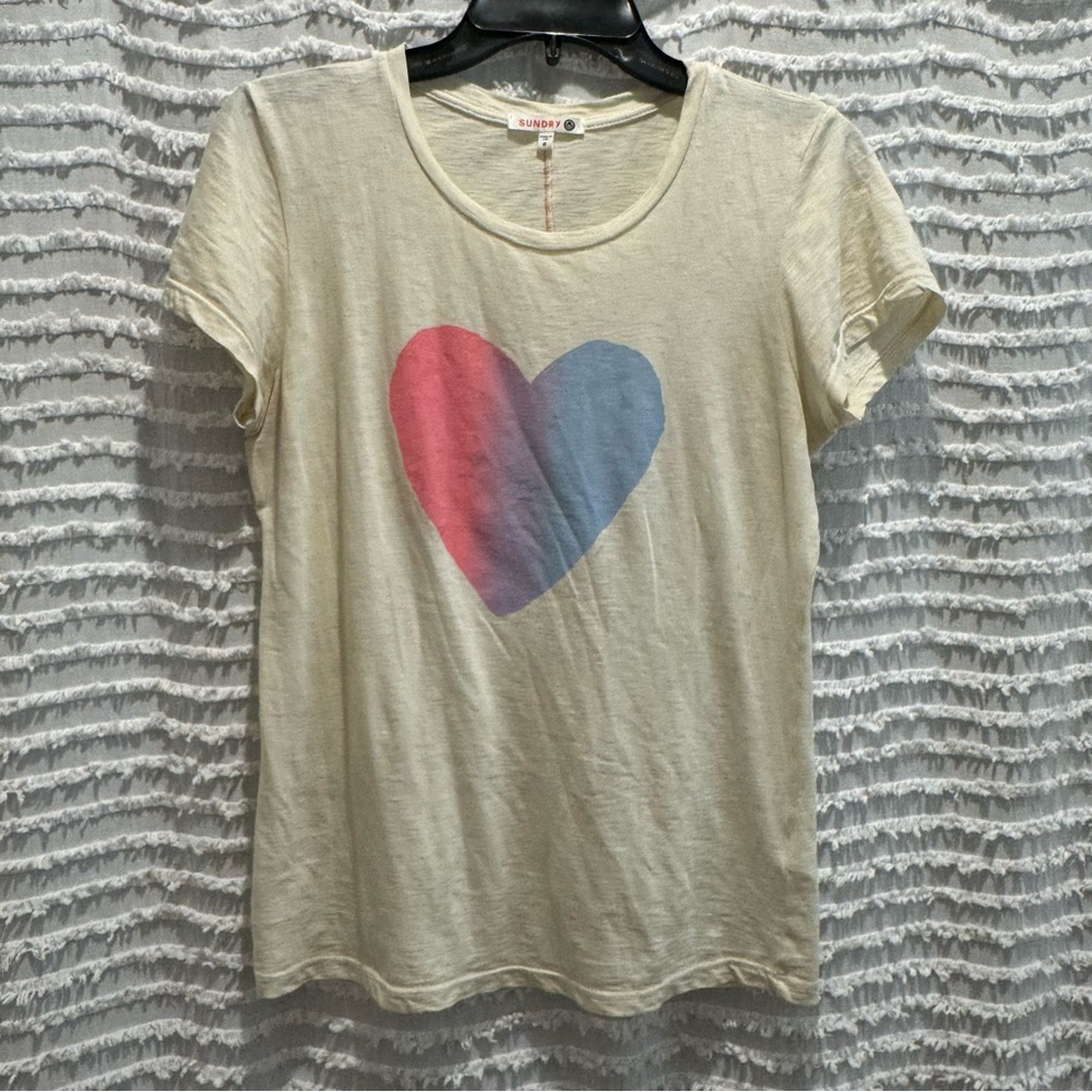 Sundry Ombre Heart Boy Tee Size 0